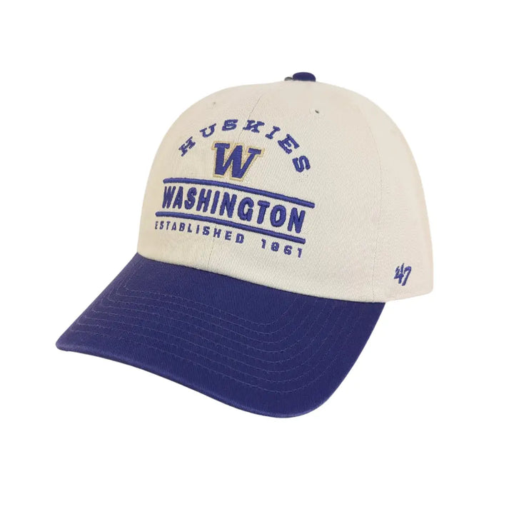47 Brand Two Tone Washington Huskies Windham Clean Up Adjustable Hat