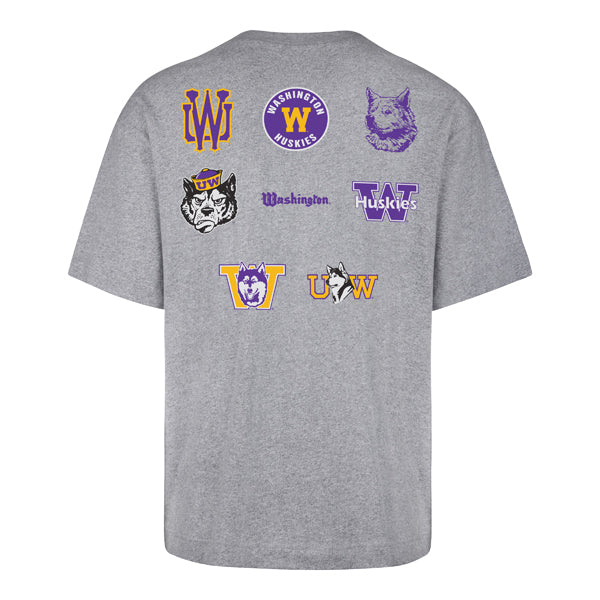 47 Brand Men's UW History Lock Multi Logo Foundation Heavy Tee