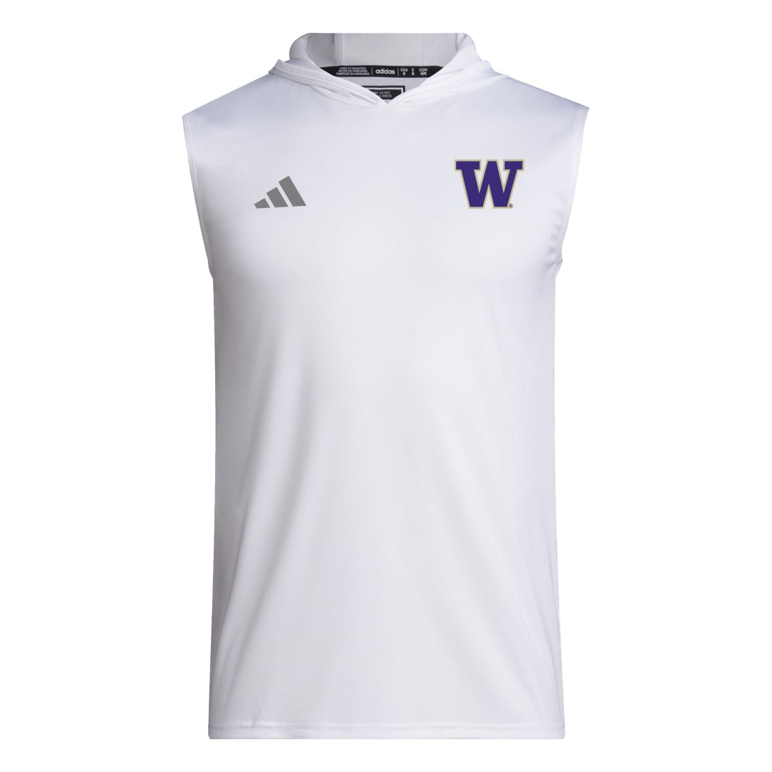 adidas Men's W Logo D4T Sleeveless Training Hoodie