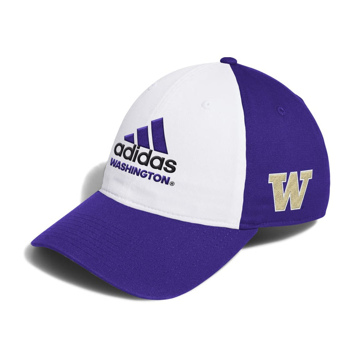 adidas Purple White 3 Bar Logo Slouch Adjustable Hat