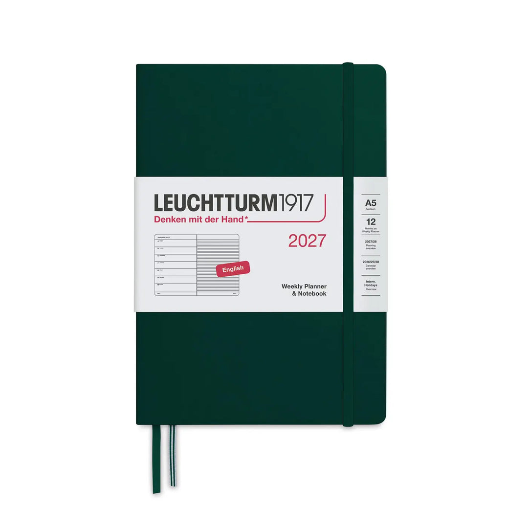 Leuchtturm 2027 A5 Weekly Hardcover Planner Notebook