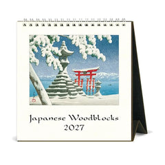 Photo of Cavallini Japanese Woodblocks 2027 Desk Calendar.