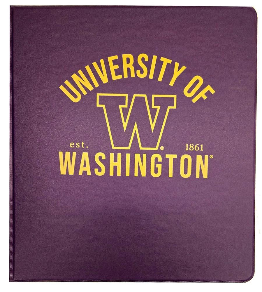 Accolade Purple U of W 1" Vinyl Binder