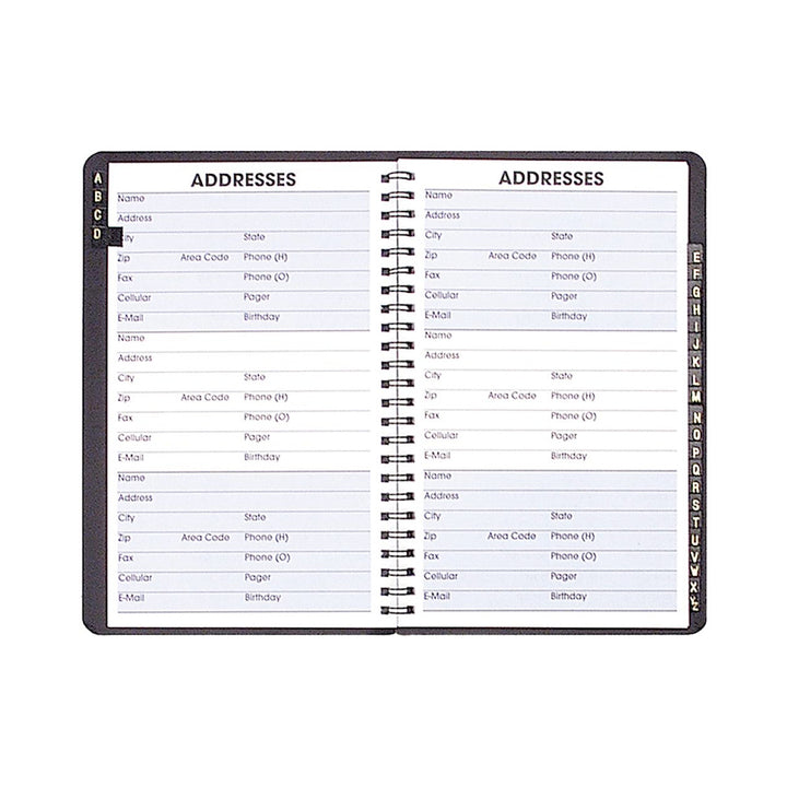 Payne Skivertex 5.5"x8.5" Large Print Address Book#color_burgundy