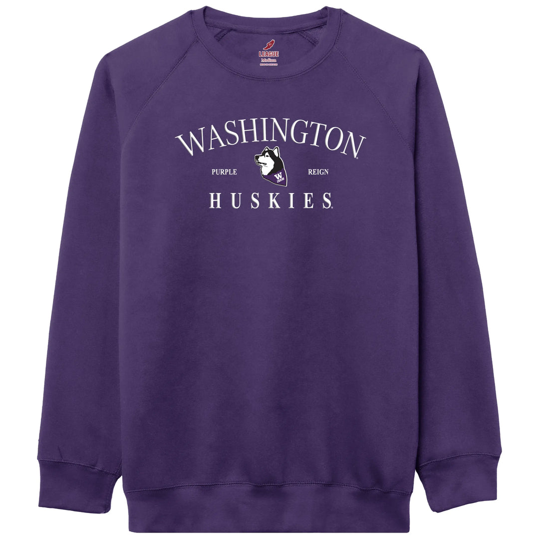 Dubs Collection League Unisex Washington Huskies Embroidered Crewneck