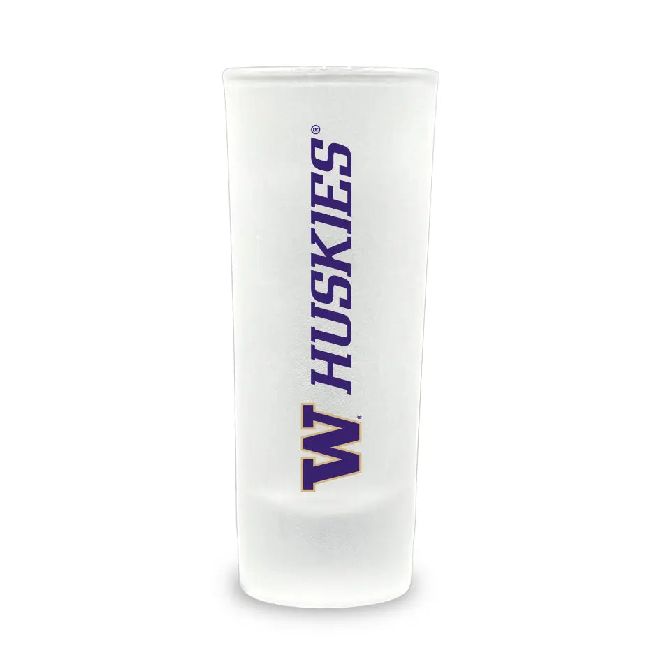 FG Frosted W Huskies Ceramic Shooter Shot Glass 2.5oz