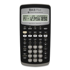 Photo of TI BAII Plus Calculator.