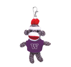 Spirit Products Sock Monkey Purple W Tee Key Chain 4"