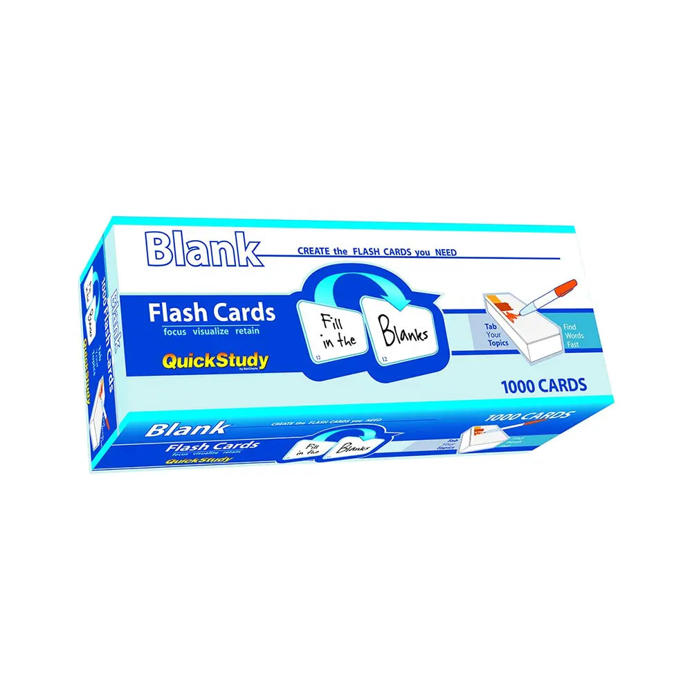 Blank Flash Cards - 1000 ct