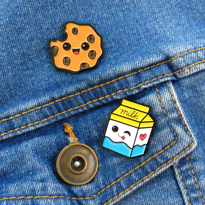 Pals & Co. Milk & Cookie Enamel Pin Set