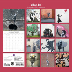 2027 Urban Art Featuring Banksy Wall Calendar Hover