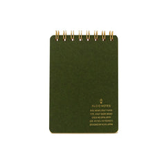 Kleid Kraft Paper Top Spiral Memo Book#color_olive Hover