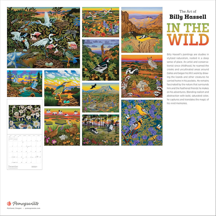 In the Wild: The Art of Billy Hassell 2026 Wall Calendar