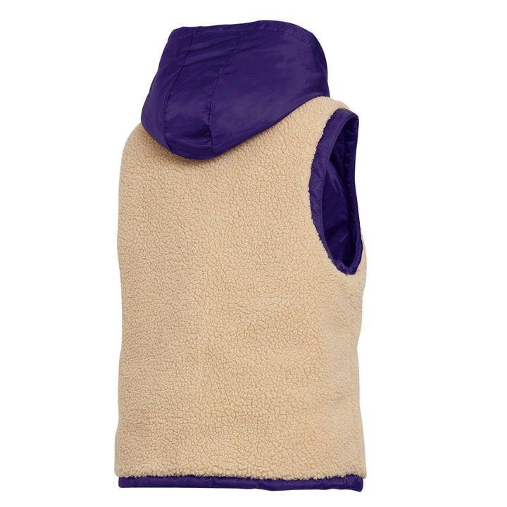 WEAR Women's Washington Huskies FW24 Reversible Nylon Sherpa Vest