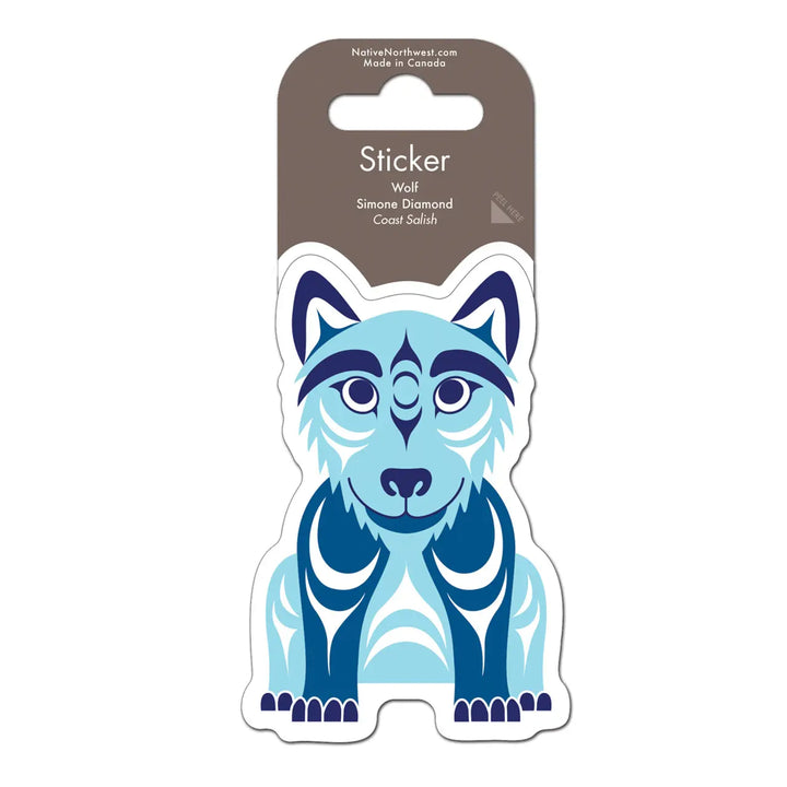 Native Northwest Wolf Vinyl Sticker