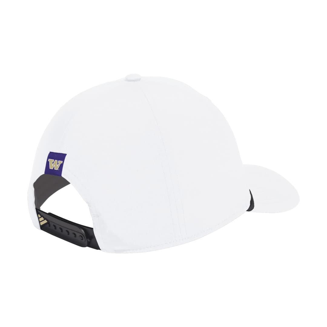 adidas White Washington Huskies 3 Bar Logo Tour Snapback Hat