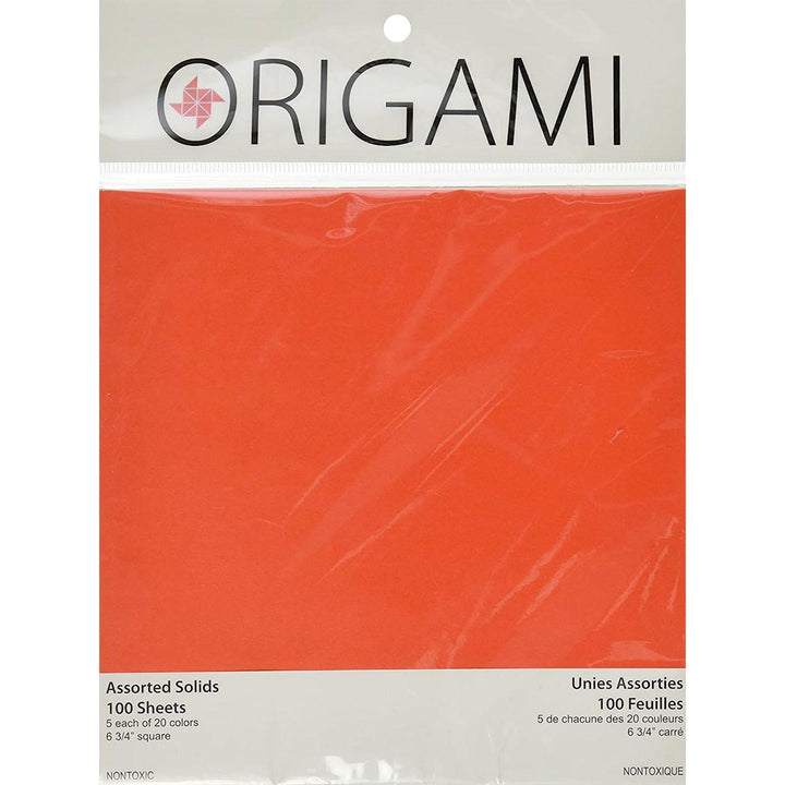Assorted Colors Origami 100-sheets 7in