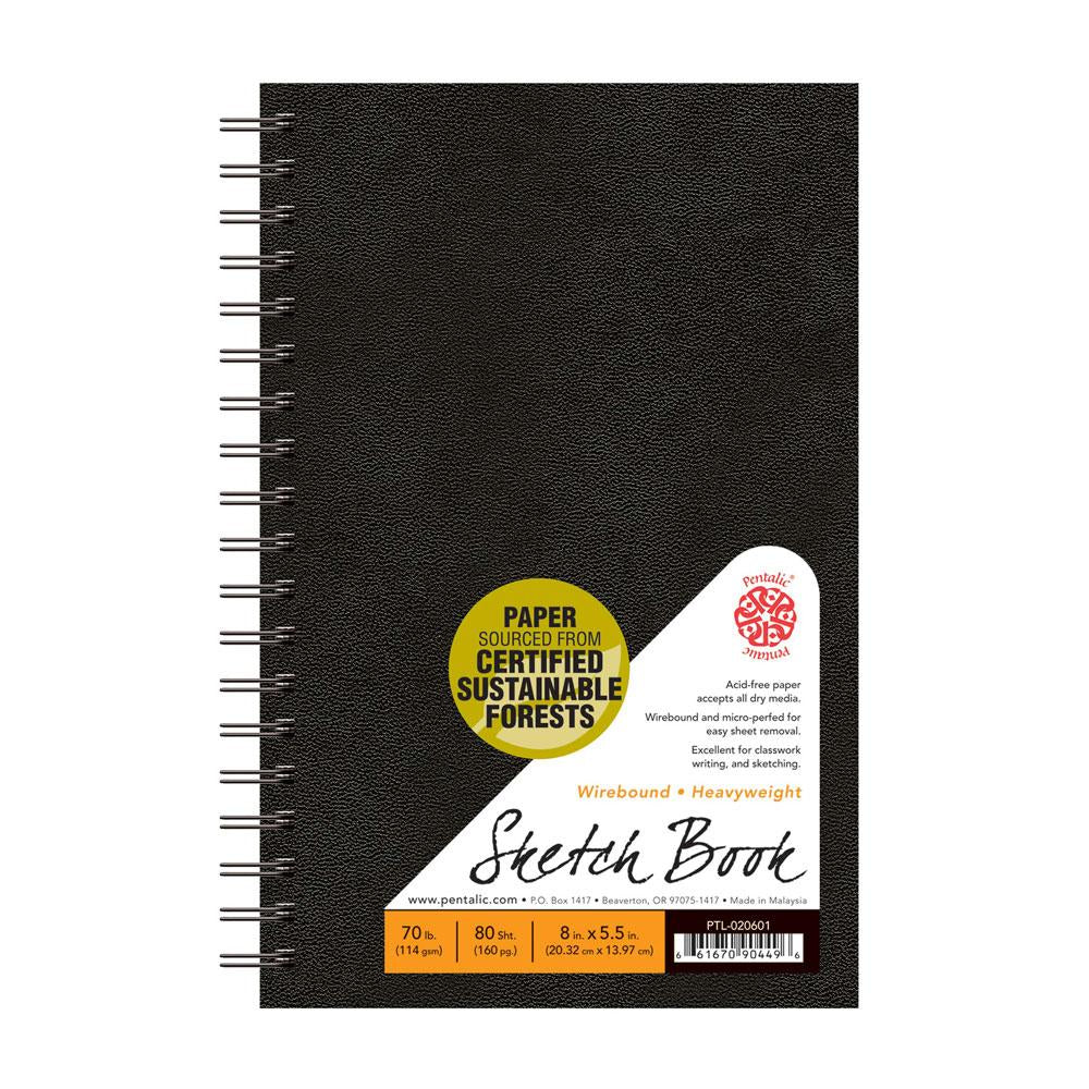 Pentalic Traditional Spiral Bound Sketch Book