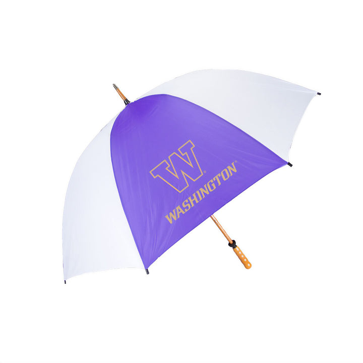 Storm Duds Purple and White W Washington Golf Umbrella 62"