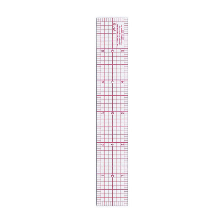 Westcott 6" 8ths Zero Centering Plastic Graph Ruler