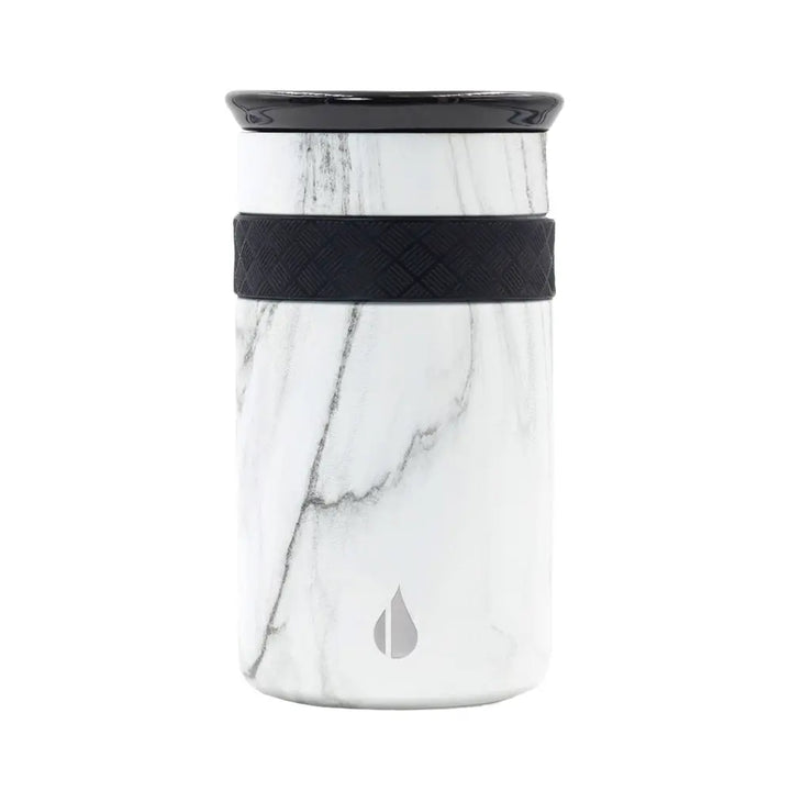 Elemental White Marble Artisan Tumbler 12oz