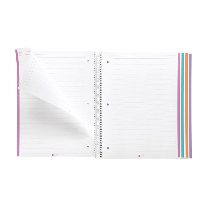 Miquel Rius Fashion Desert 4 Subject Lined Spiral Notebook 120ct