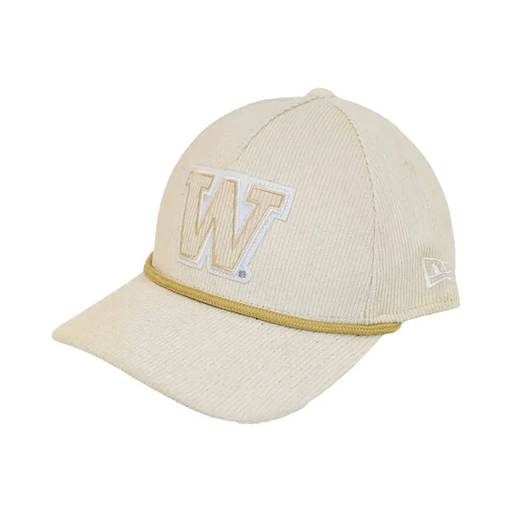New Era Tan W Logo 9Forty MC A Frame Cord Adjustable Hat