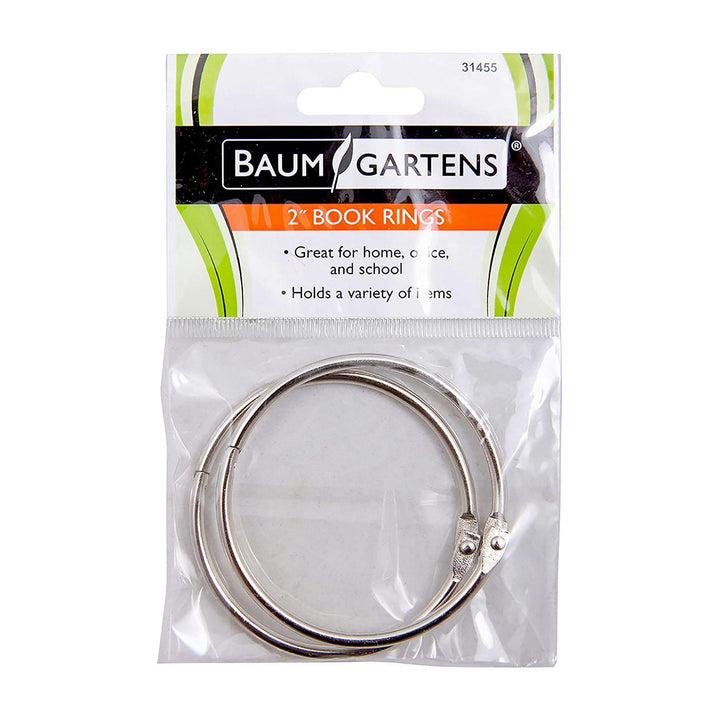 Baumgartens 2" Book Rings 2 Count