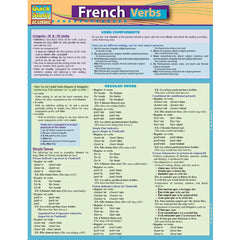 Photo of French Verbs Bar Chart.