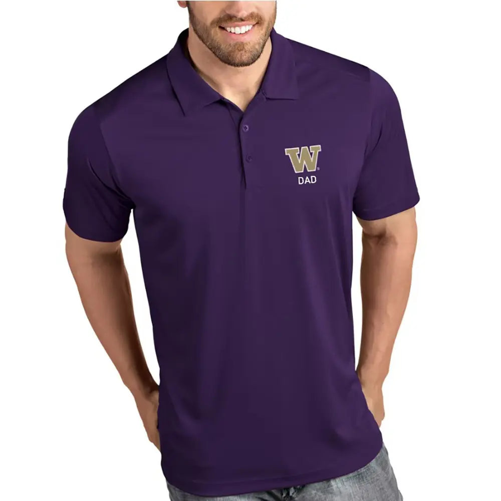 Antigua Men's UW Dad Tribute Polo