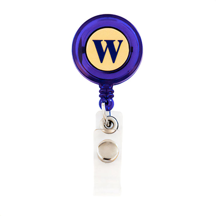 Neil Purple W Retractable ID Holder