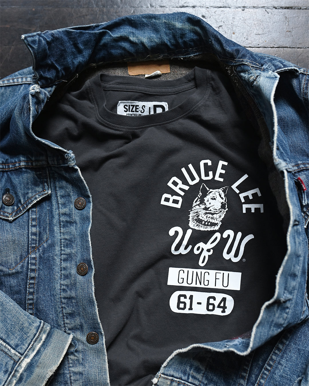 ROF Unisex UW Bruce Lee 61-64 Gung Fu Origins Tee