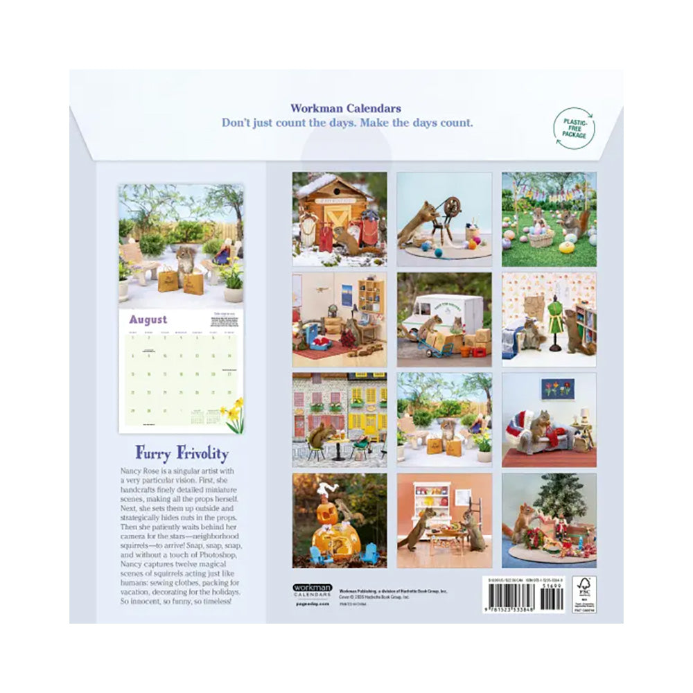 Secret Life of Squirrels Wall 2027 Calendar