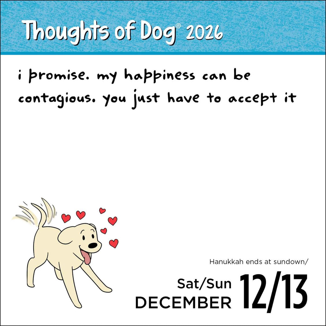 Thoughts of Dog 2026 Day-to-Day Calendar