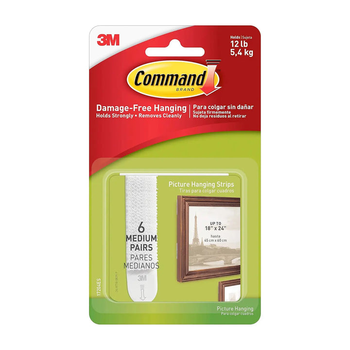 Command White Large Picture Hanging Strips