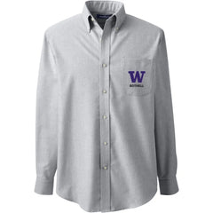 Lands' End Men's UW Bothell Long Sleeve Button Down Oxford Shirt