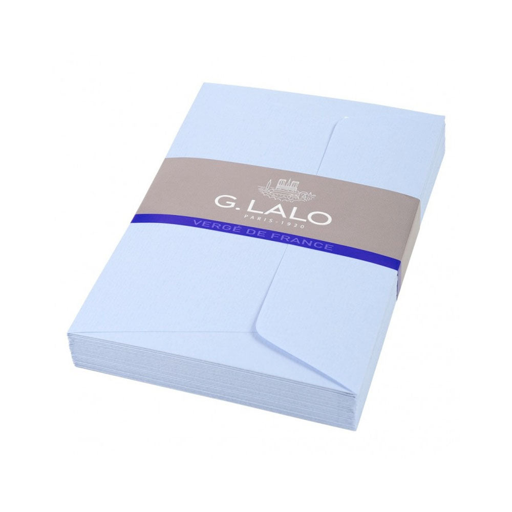 G. Lalo Bleu Light Blue Verge de France A4 Envelopes 25ct