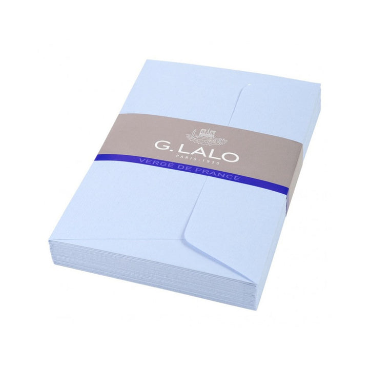 G. Lalo Bleu Light Blue Verge de France A4 Envelopes 25ct