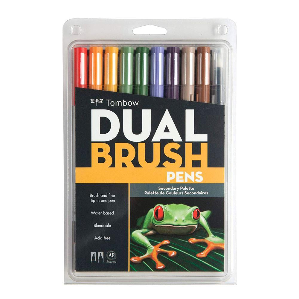 Tombow Tropical Palette Dual-Tip Brush Pen Set 10 piece