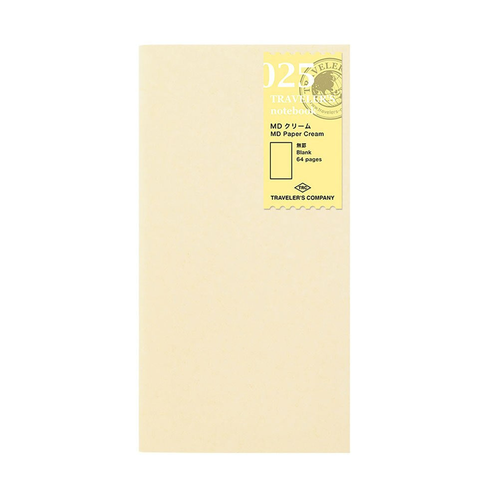 Traveler's Company Regular 025 Cream Blank Paper Refill 64ct