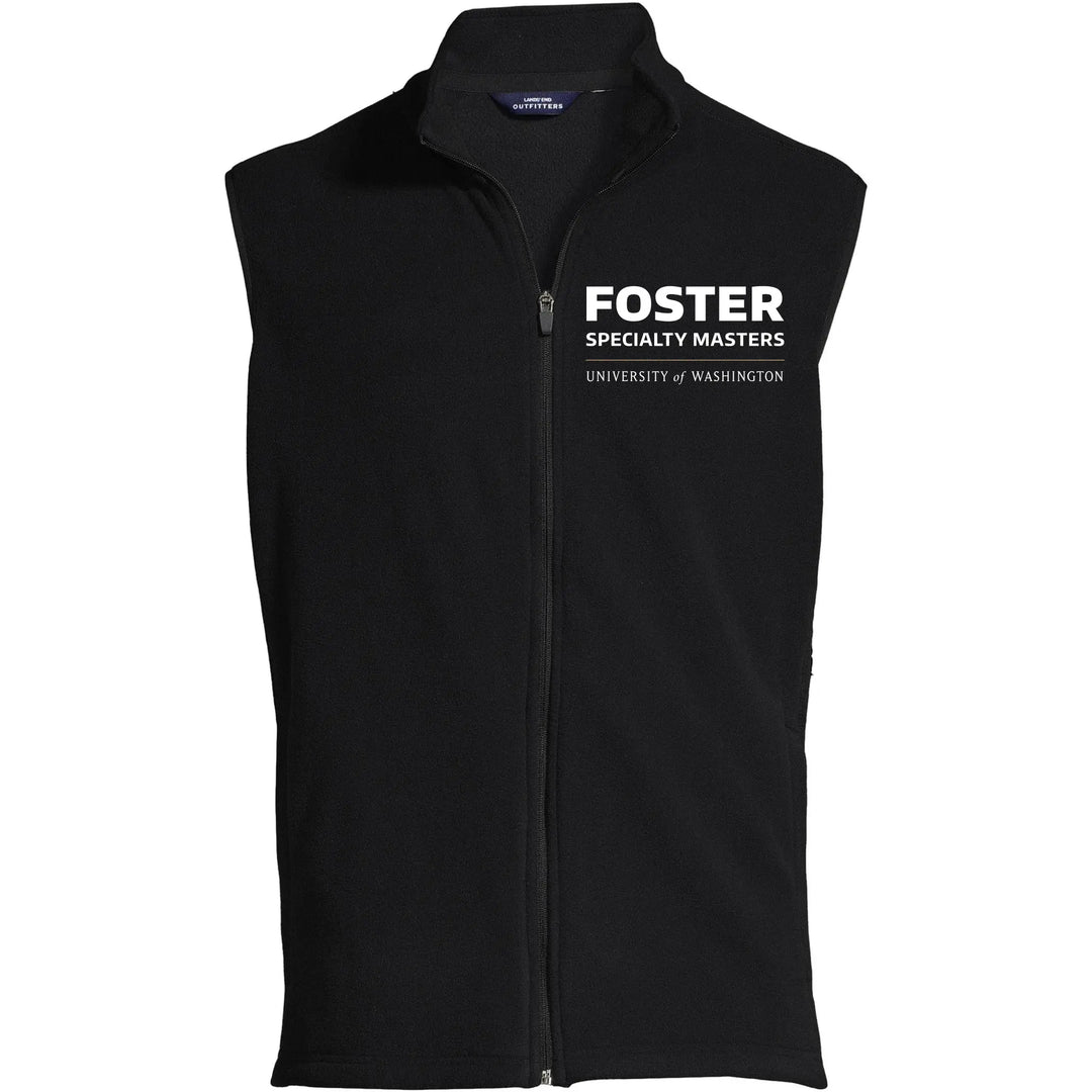 Lands' End Men's UW Foster Specialty Masters ThermaCheck Fleece Vest