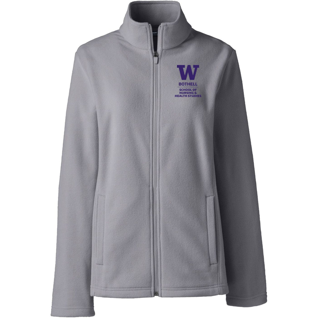 Lands' End Women's UW Bothell Nursing & Health Studies Thermacheck Fleece Full Zip