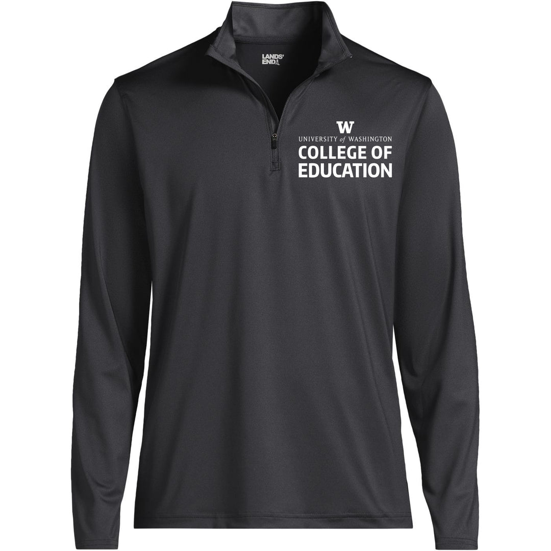 Lands' End Unisex UW College of Education Rapid Dry Quarter Zip