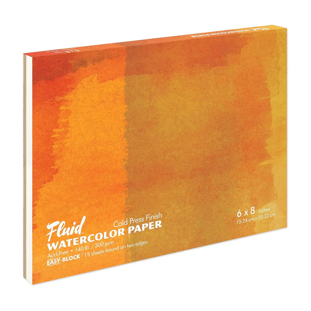 Fluid 140lb Cold Press Watercolor Block
