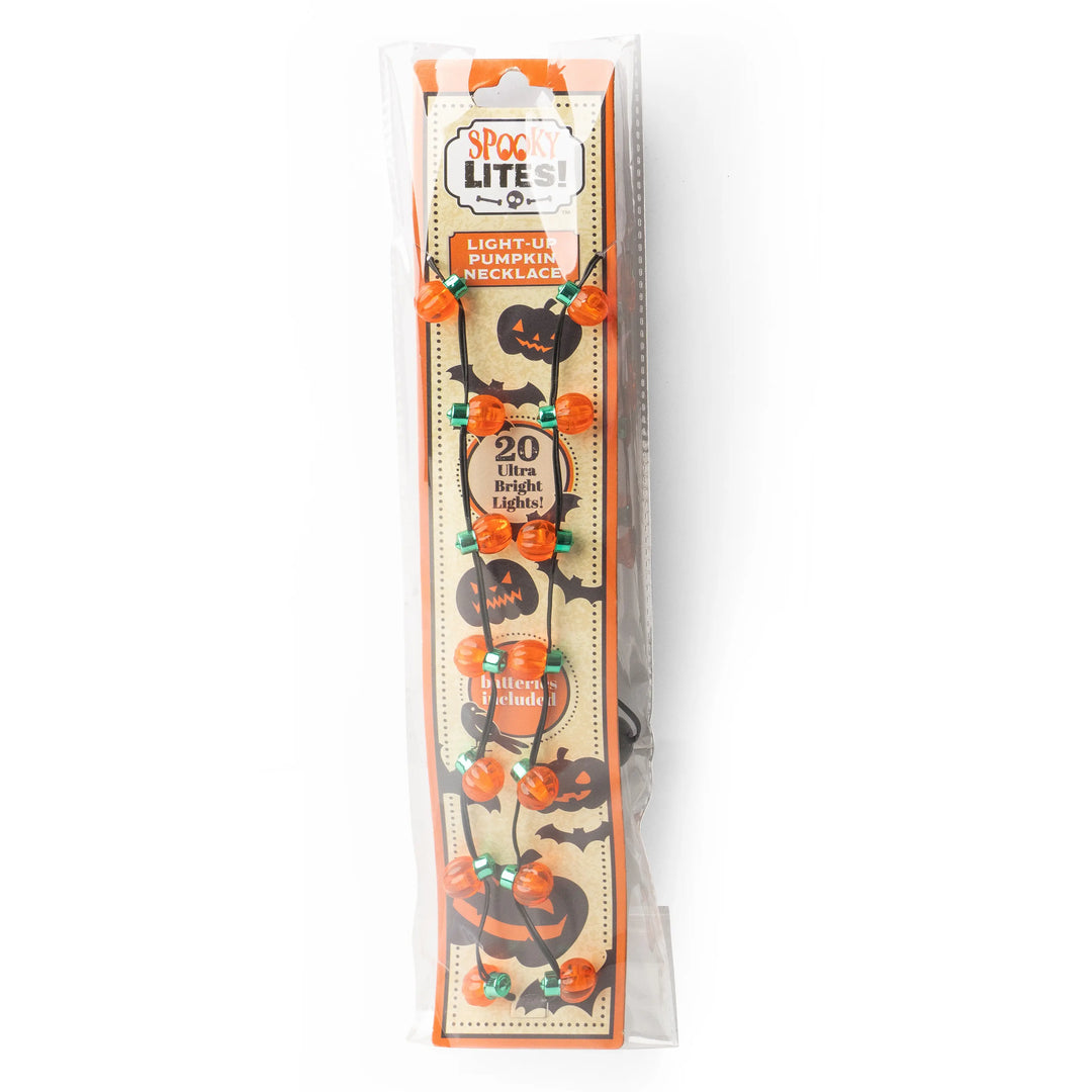 SPOOKY LITES! Light-Up Pumpkin Necklace