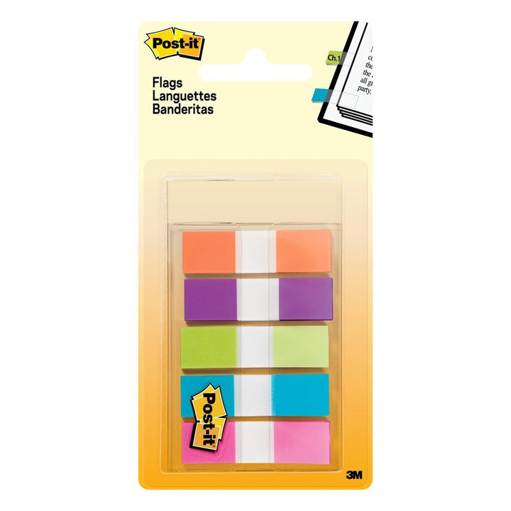 Post-it Five Bright Colors 0.5"x1.7" Flags 100ct