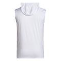 adidas Men's W Logo D4T Sleeveless Training Hoodie White Back thumbnail
