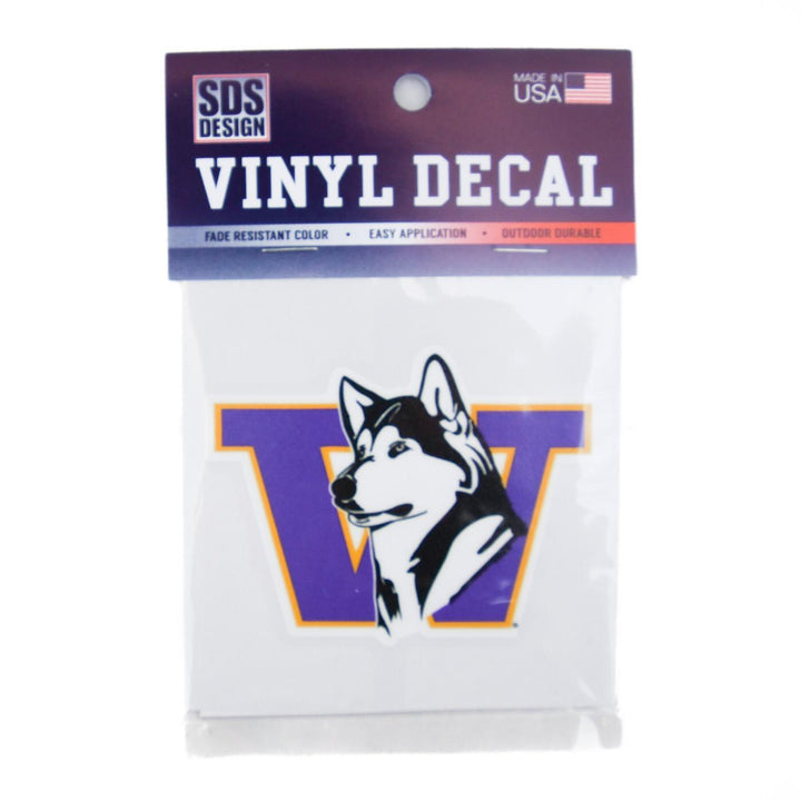 SDS Retro Dog W Vinyl Decal 3"