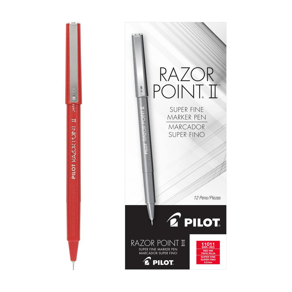 Pilot Razor Point II Super Fine Point .2mm Fineliner Pen