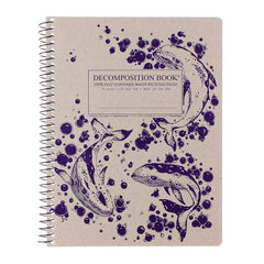 Decomposition Humpback Whales 7.5"x9.75" College Spiral 80ct